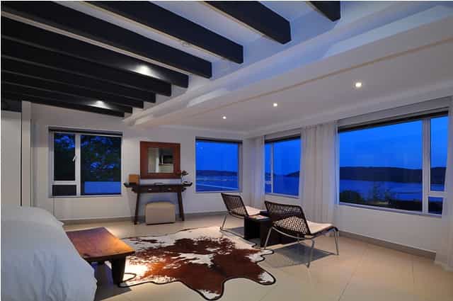 The suites are wonderfully roomy and all have a fantastic view over the lagoon of Knysna.