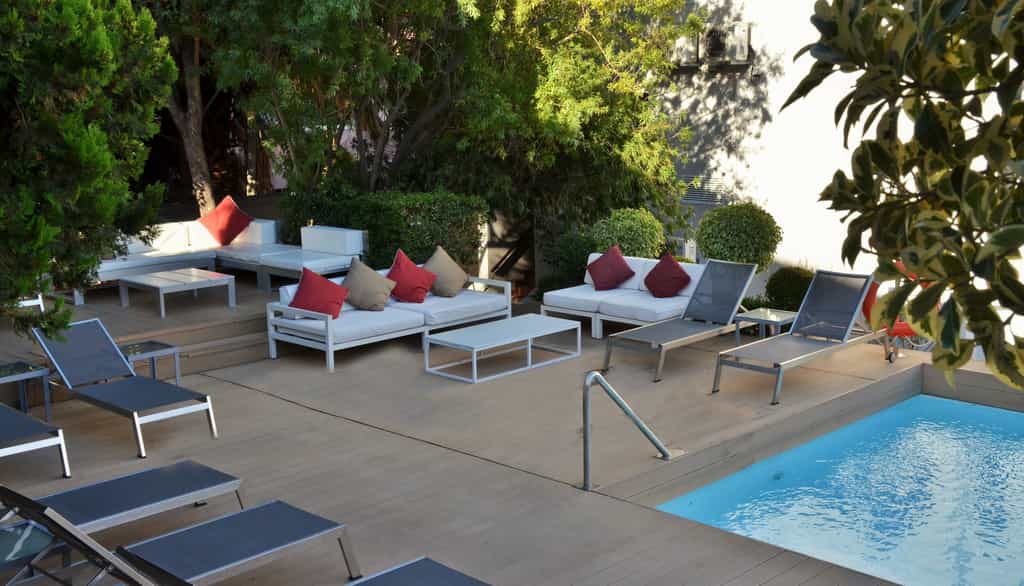 View of the pool area at the Cape Milner