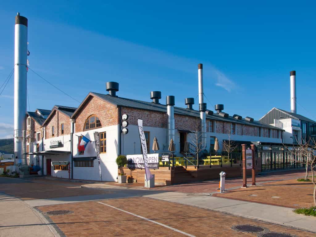 A historical building retains the exterior reflecting life as a power station. 