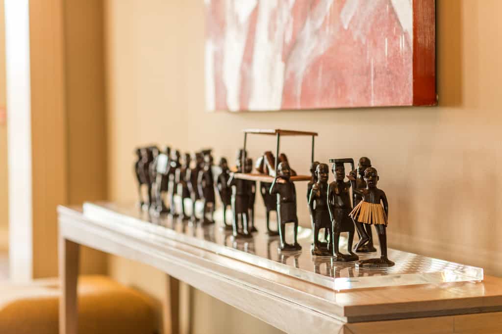 Artwork at Leeu House