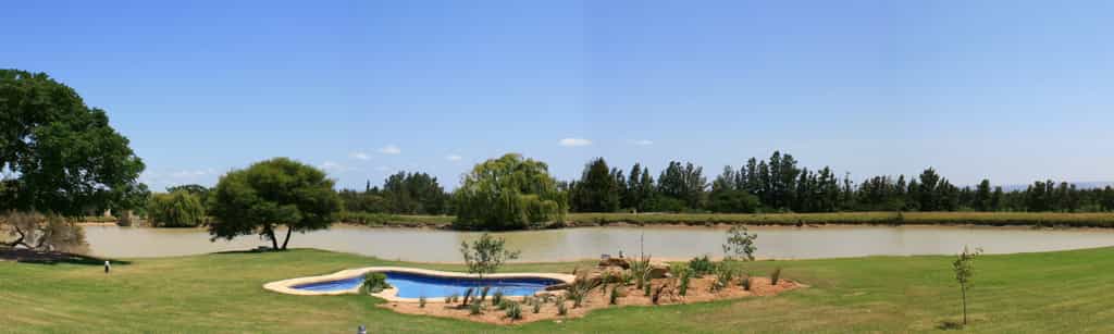 View from the double chalets