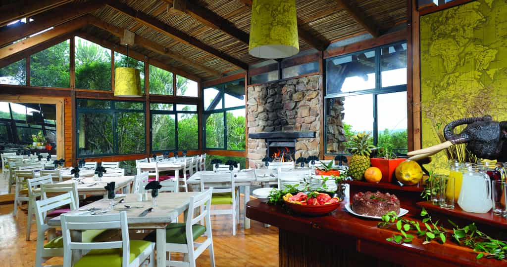 Enjoy delicious buffet meals and panoramic views at the Main Lodge restaurant. 