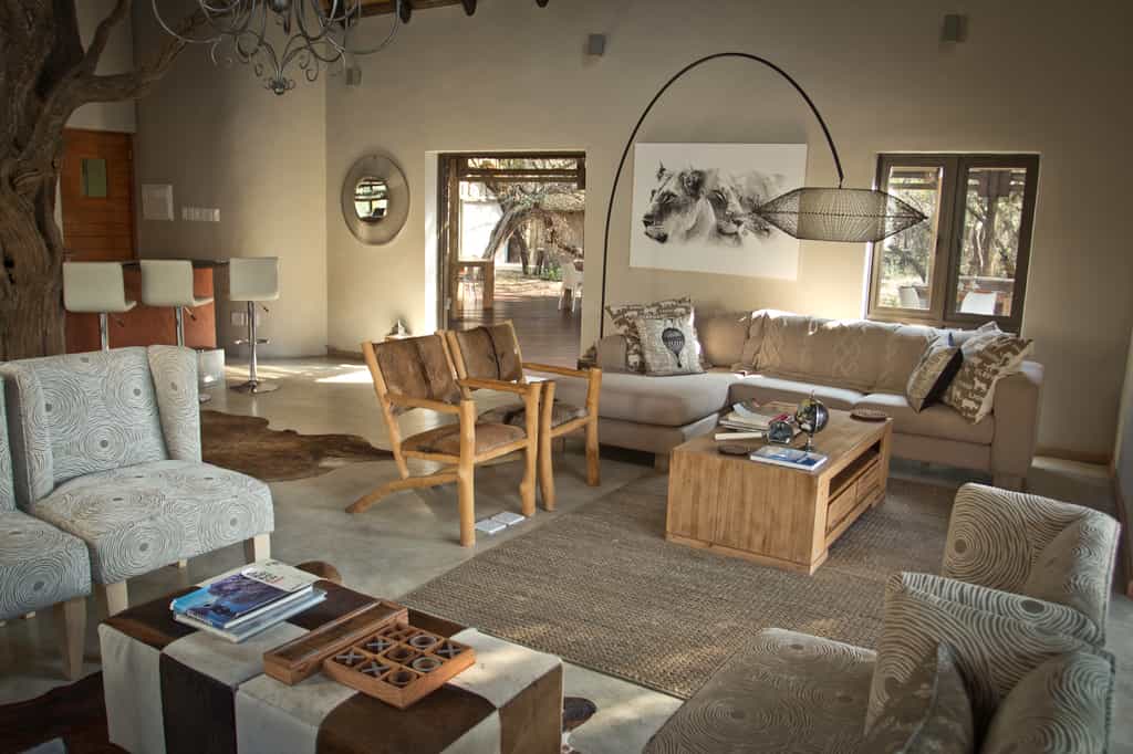 Lounge area at the main lodge