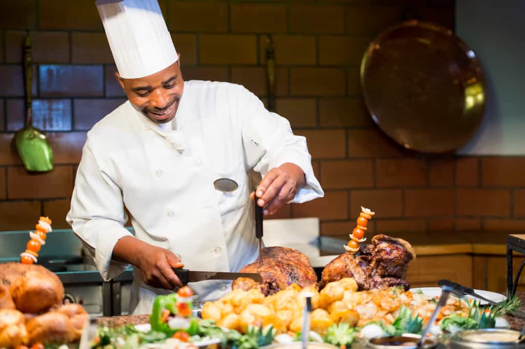 The Cathedral Peak Hotel Buffet is fit for a King