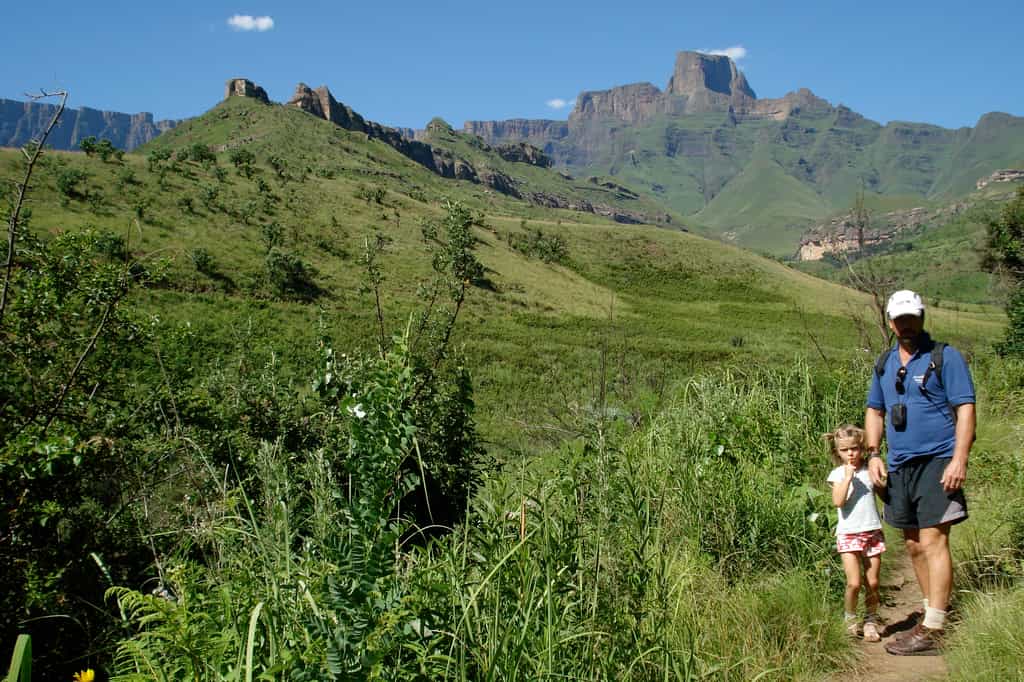 Hiking in the Drakensberg is really suitable for all ages. A variety of levels  can be experienced