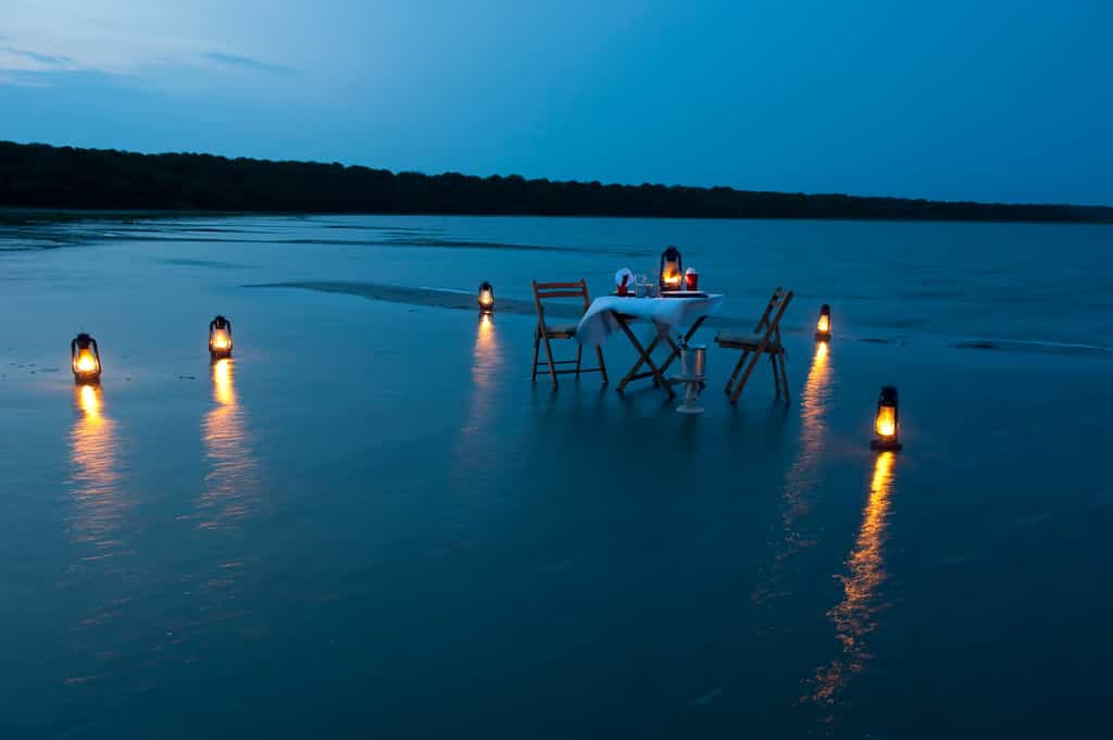 Romantic Private Dining on the shores of St Lucia