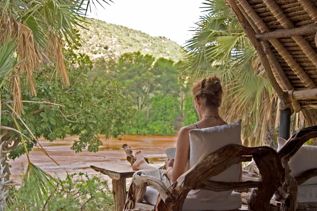 Read your favourite book as you relax on your tent deck