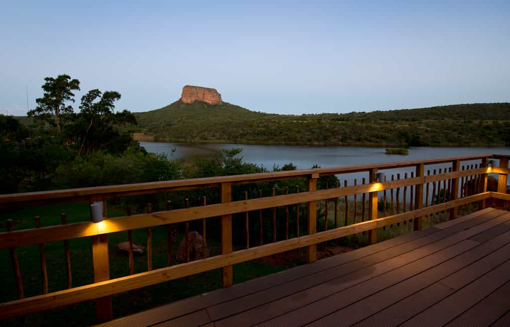 LakeSide Deck Evening View
