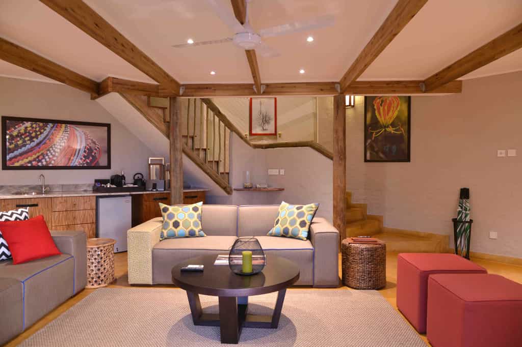 Spacious lounge area