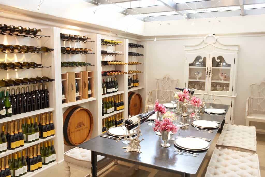 Wine cellar for private intimate dining