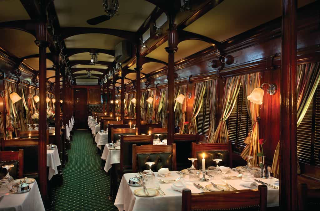 There are always two dining cars whenever there are more than 46 passengers travelling on the train as there is one-sitting for lunch and dinner
