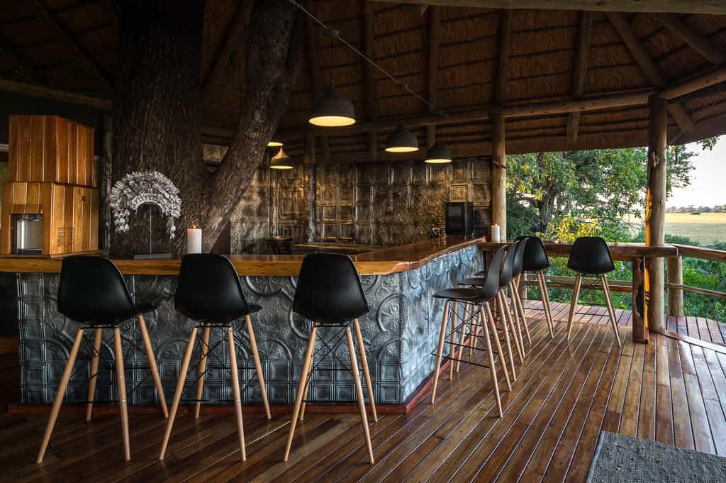 Bar area in the spacious main area