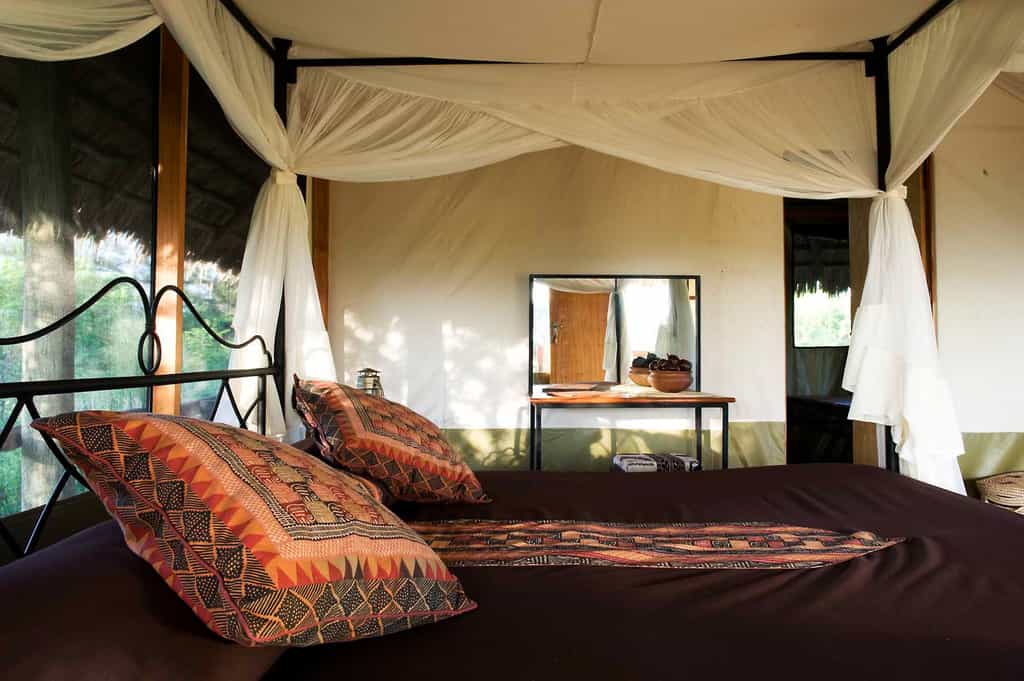 Tent interior