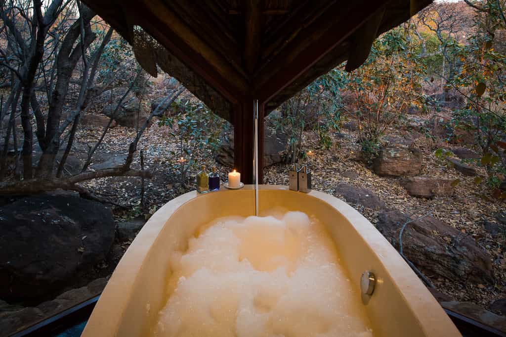 Honeymoon suite bathroom