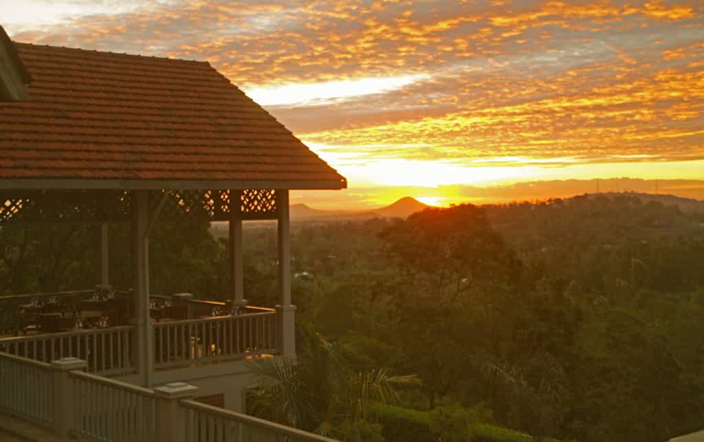 Sunset at the Restaurant