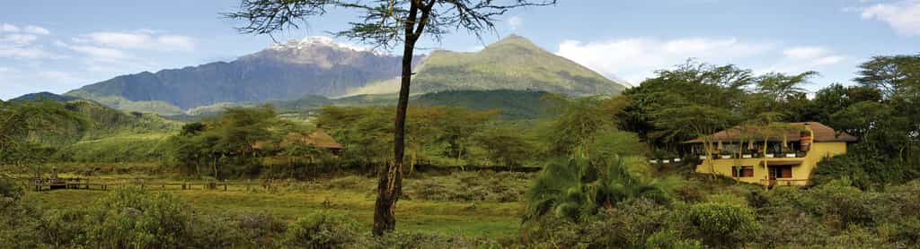 Hatari Lodge at the foot of Mt Meru 