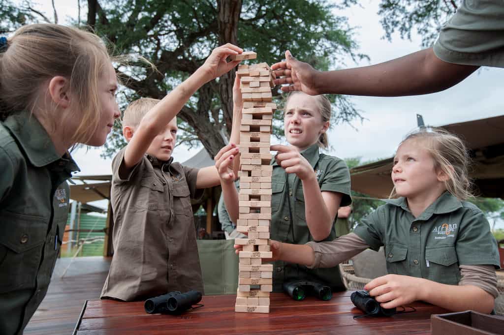 Fun and games at camp