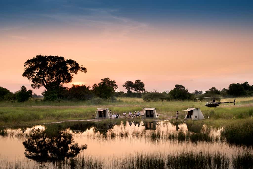 Arriving by Helicopter and Camping Beside the Spillway