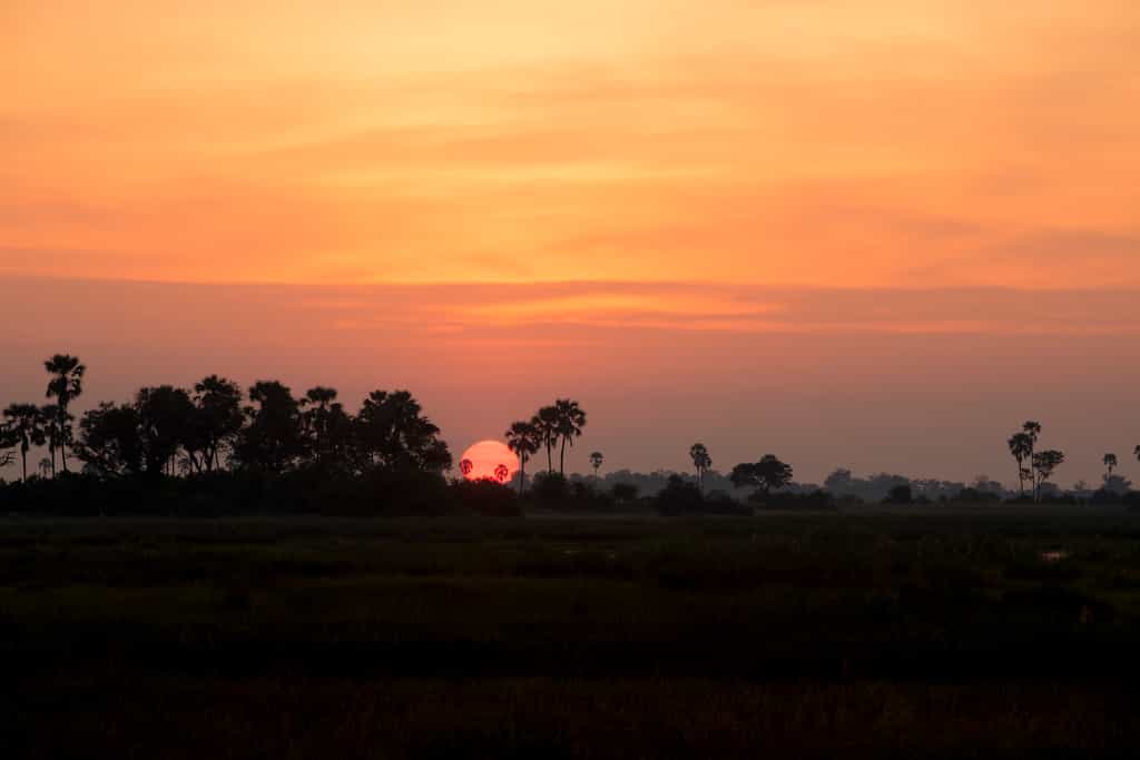 Sunset over the Selinda Reserve