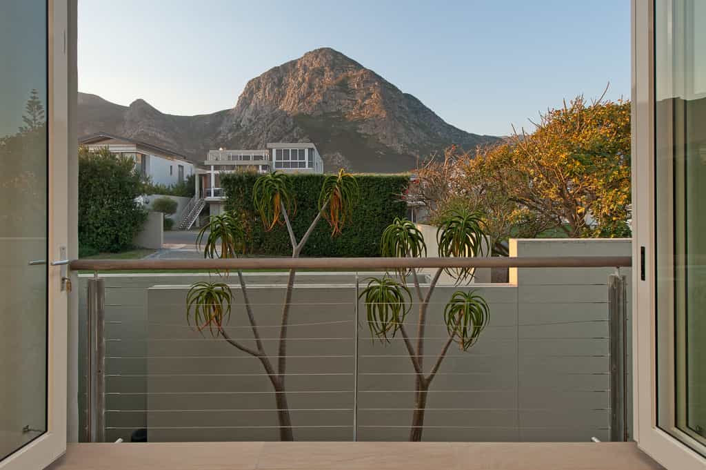 Mountain facing balcony of the Olive deluxe room