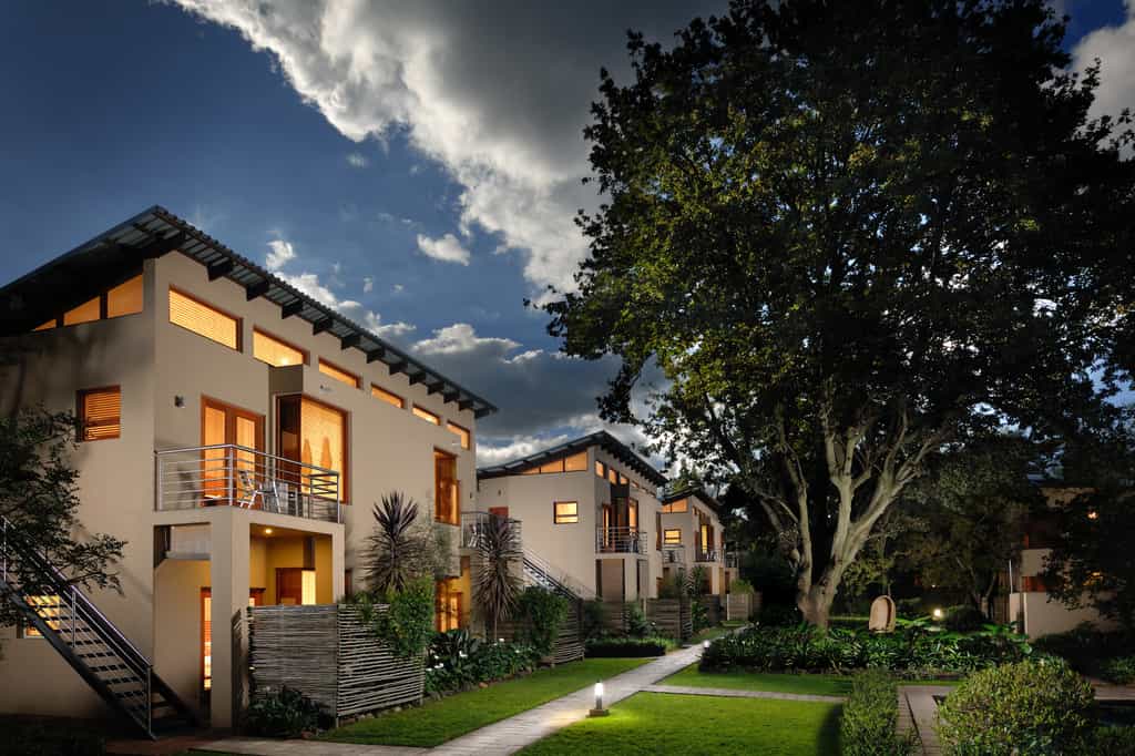 Spacious 45m2 rooms with private entrances and outdoor patios