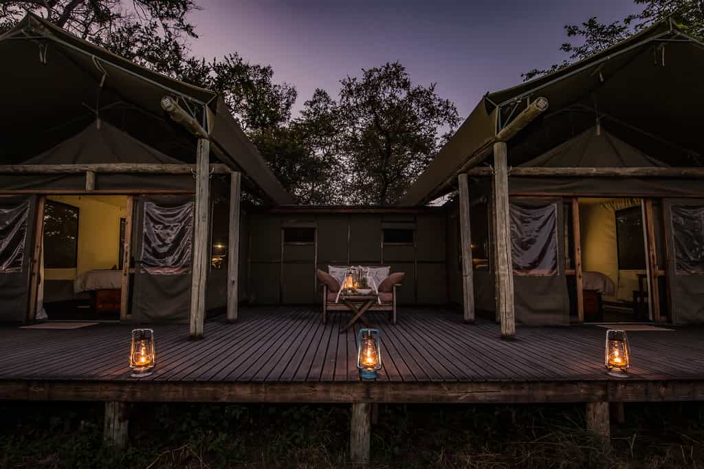 Family tent exterior