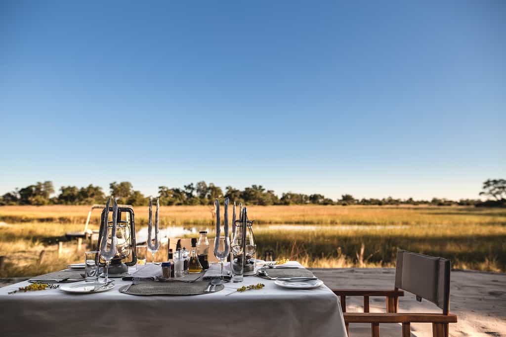 Romantic dining with a view