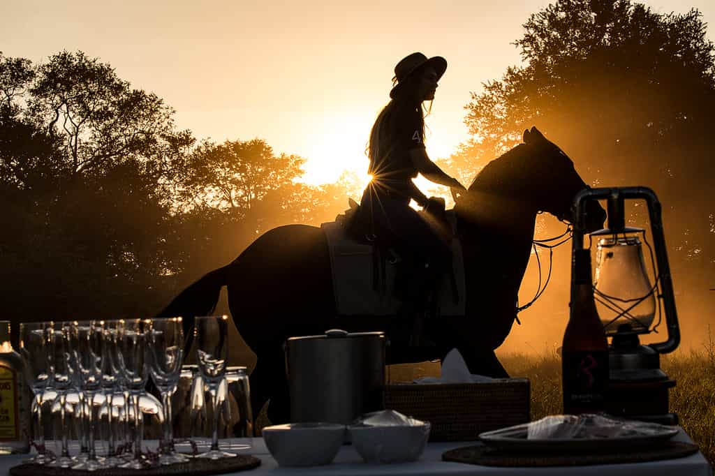 Horse riding safaris and sundowners