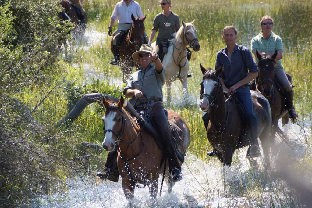 Horse riding in Selinda Reserve