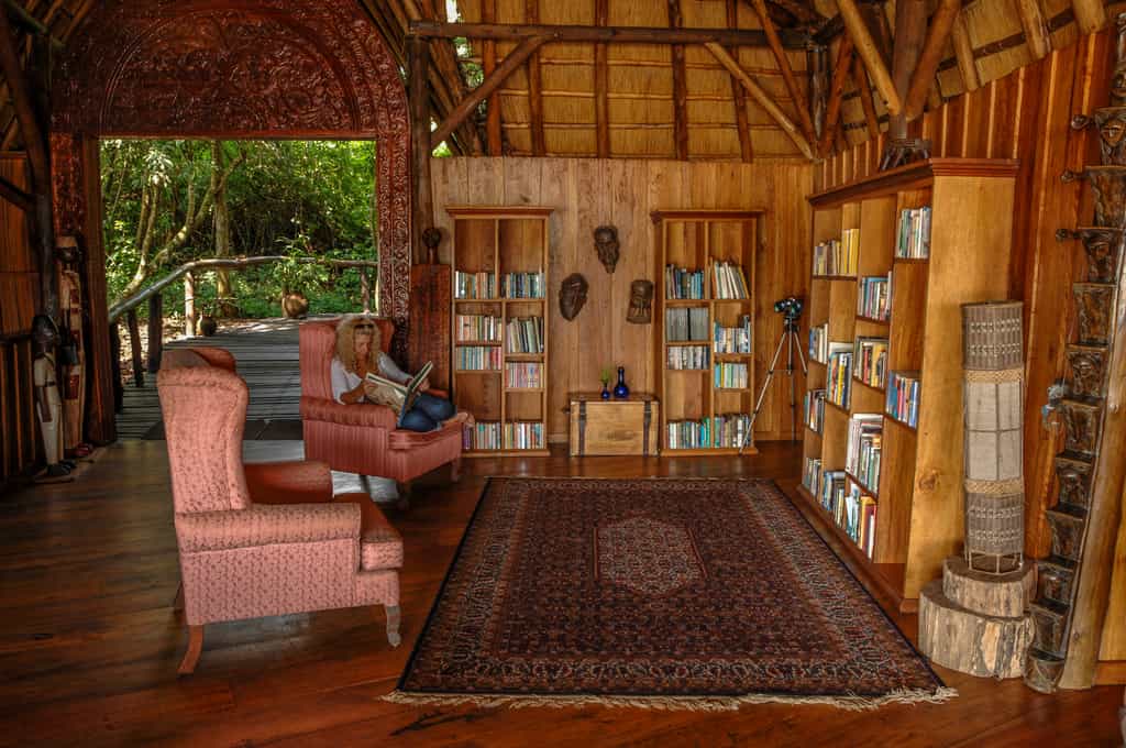 A small cozy area to read a book and relax