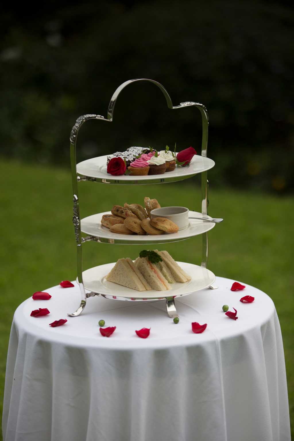 High tea in the Manor gardens