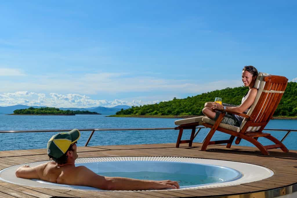 Days cannot get more relaxed than on the sun deck of the Matusadona, with a 360 degree view of Lake Kariba.