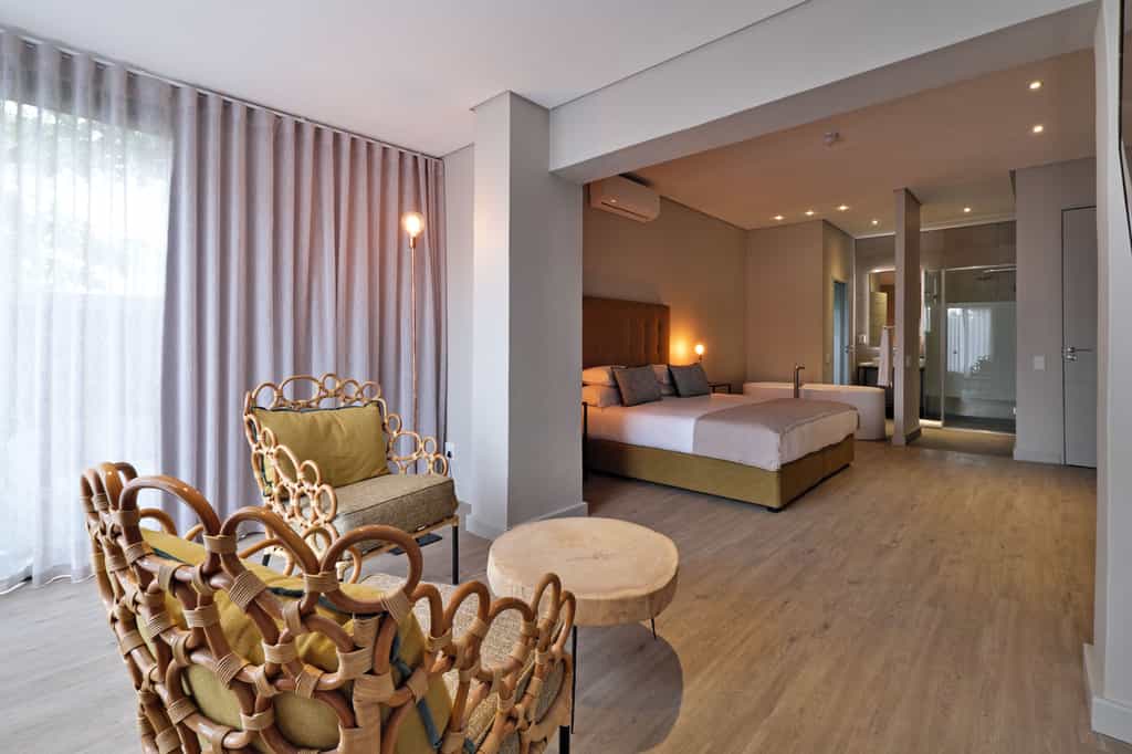 The Secret Garden provides a private patio garden creating a peaceful setting.