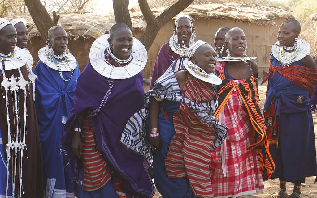 Masai women from nearby communities