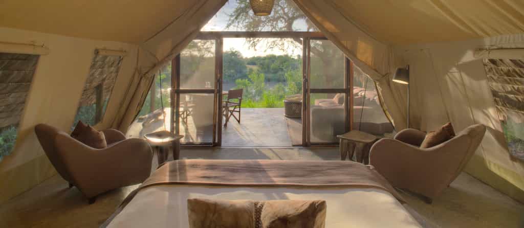 Rustic yet sophisticated, intimate tents