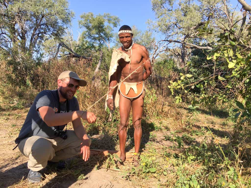 Catching a guest Bushman style