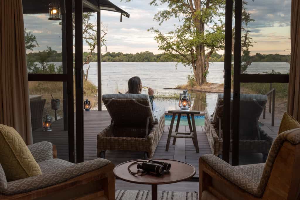 Luxury Tented Suites on the banks of the Zambezi River