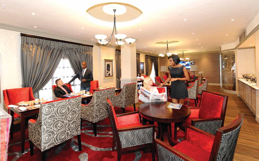 The exclusive Club Floor Lounge on the 5th Floor