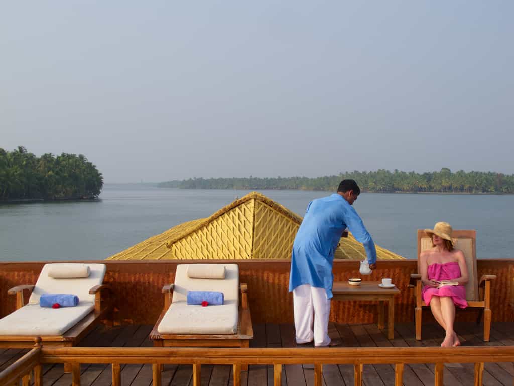 Guest relaxing at Sun Deck