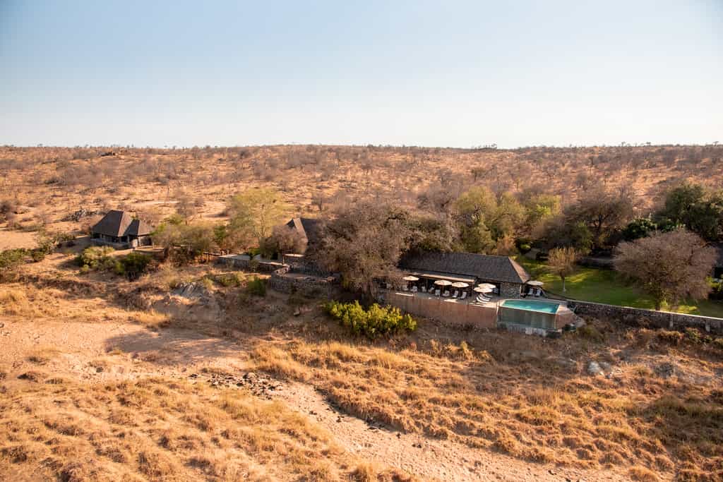 The camp from over the Klaserie River