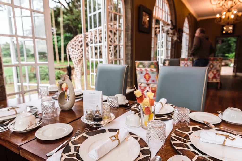 Breakfast in the main manor