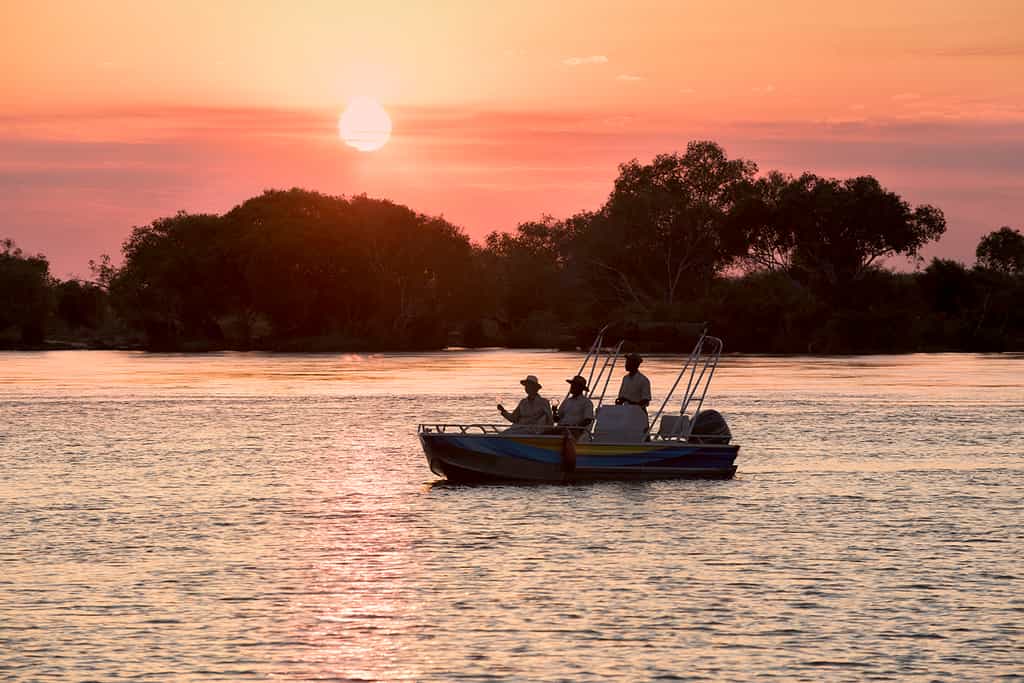 Sunset cruise on the Zambezi 
