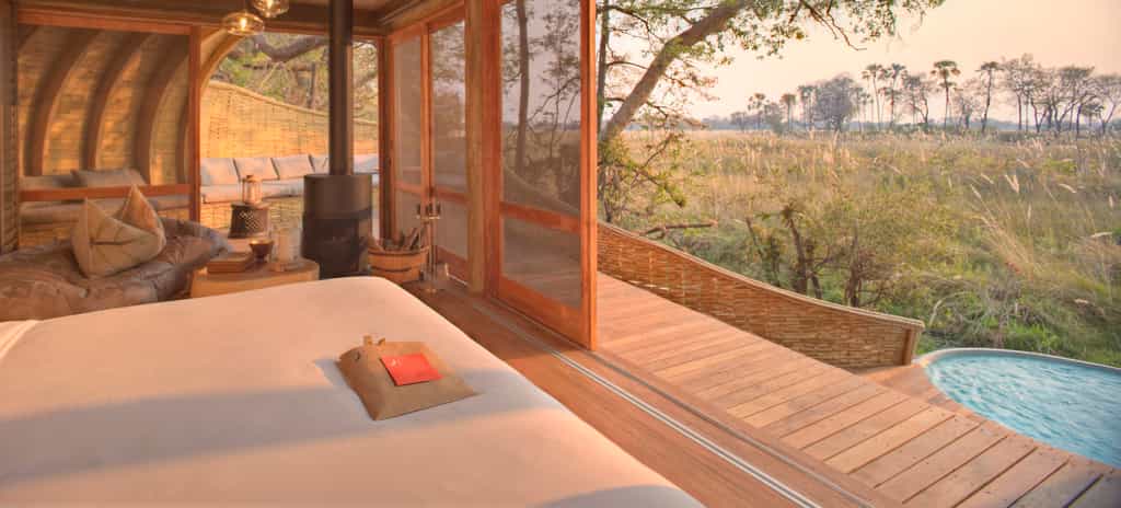 African-inspired cottages with ensuite bathrooms