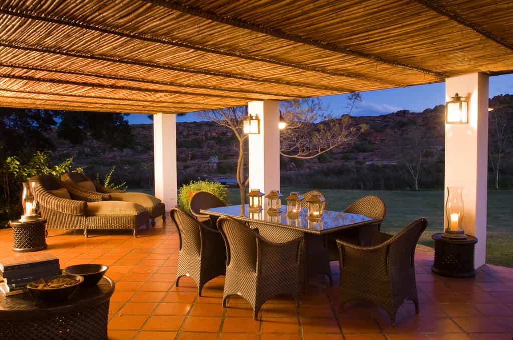 Large terrace with stunning views