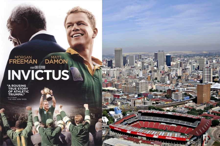 Famous movies filmed in Africa - invictus