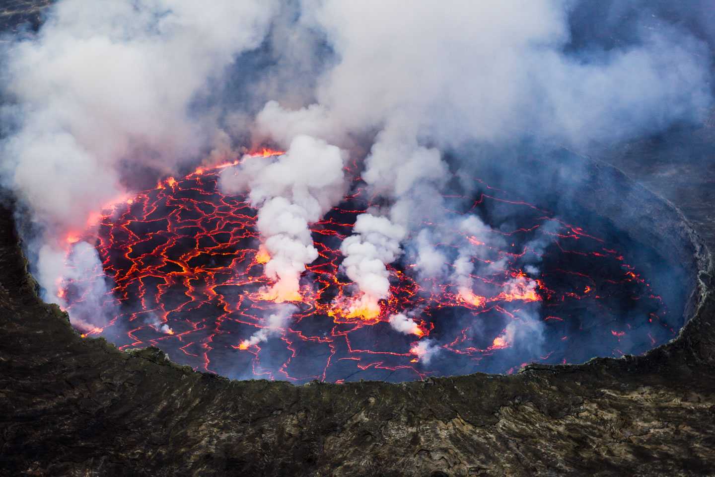 Climb Mount Nyiragongo virunga volcano top african adventures