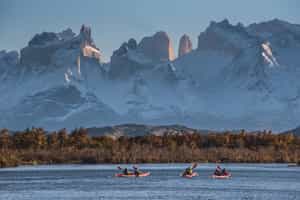Go kayaking on the Grey River in Torres Del Paine