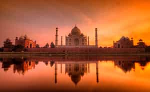 Sunset visit of Taj Mahal