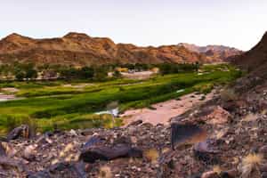 Bath in Ai-Ais hot springs at Fish River Canyon
