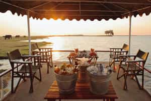 Enjoy a sundowner boat cruise on the Chobe River
